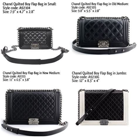 chanel boy sizes purseforum